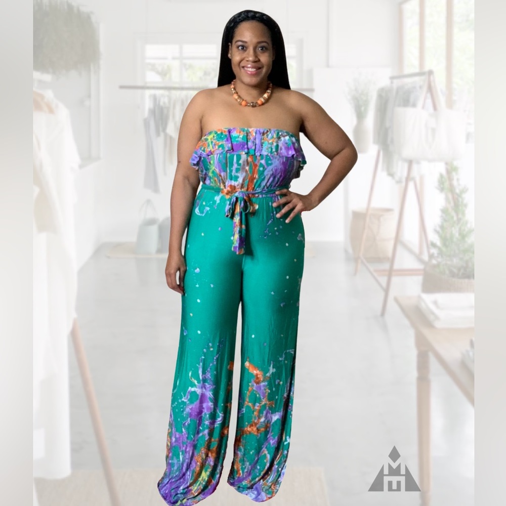 Boutique Floral Jumpsuit 2 S/M